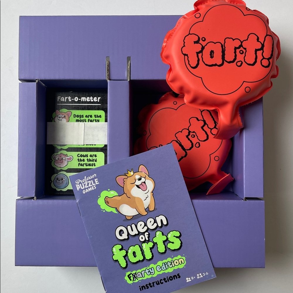 Professor Puzzle Queen of Farts Kids Card Game NEW‎ - Picture 3 of 4